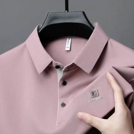 New Men's Business Casual Short Sleeve Polo