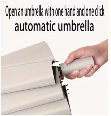 12 Bone Black Glue Fully Automatic Umbrella