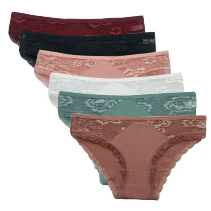 5 PCS/SET New Arrival Low Rise Ladies Sexy Lace Panty