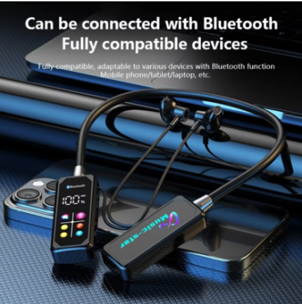 Color Screen Bluetooth 5.4 Earphones Neckband