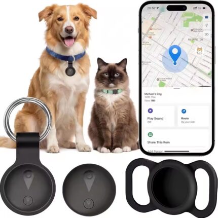 GPS Tracker for Dogs – Smart Collar Real-Time Location Tracker with iOS Find My, IP68 Waterproof & No Monthly Fee