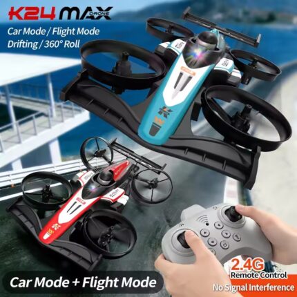 Mini Car & Drone Combo – 2-in-1 Dual-Mode Remote Control Flying Car with One-Button Takeoff, Stable Hover & 360° Flips