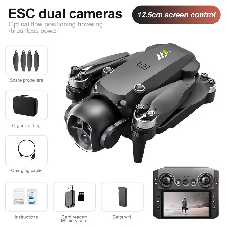M7 GPS Drone – 8K Aerial HD Dual Camera Intelligent Obstacle Avoidance Brushless Power Screen Remote Control GPS Drone