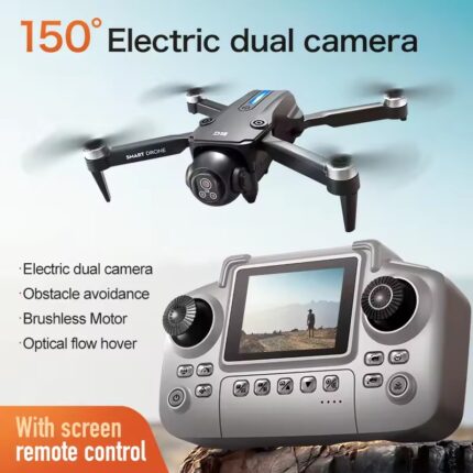 D18 Drone – 8K Aerial HD Dual-Camera Intelligent Obstacle Avoidance Brushless 5G WiFi GPS Drone with Screen Remote Control