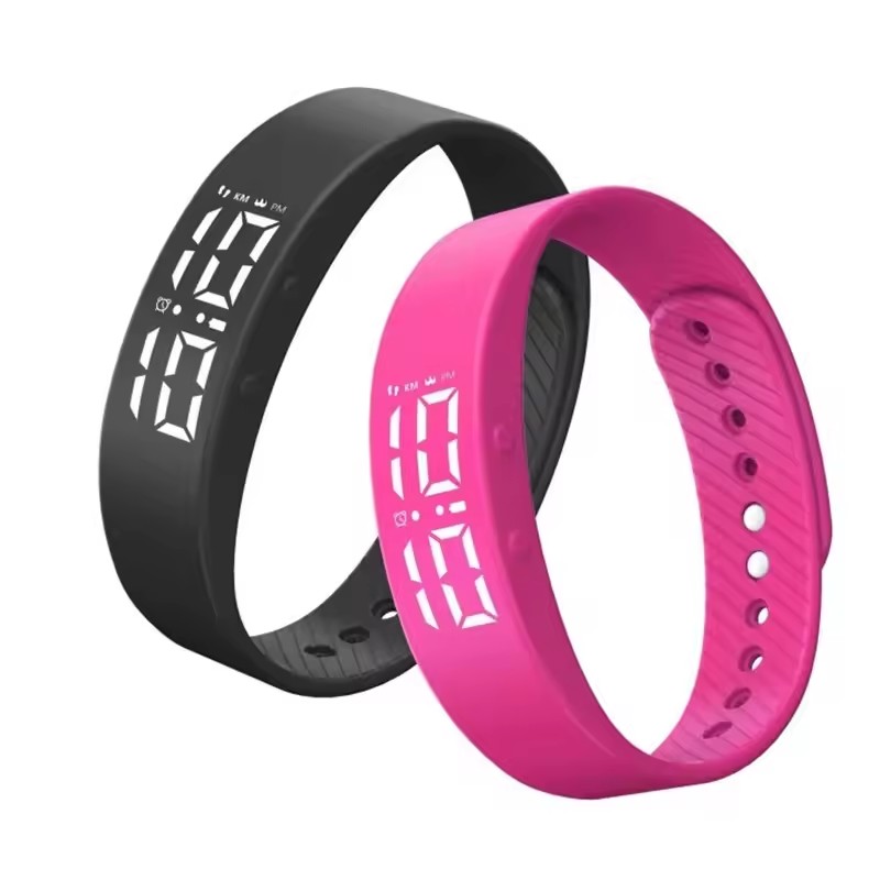LED Digital Smart Bracelet – Waterproof Smart Watch with Vibrating Alarm & Reminder