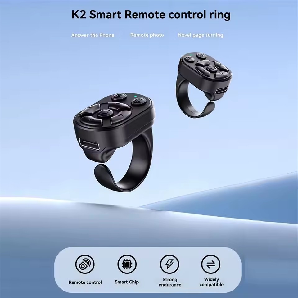 Wireless Remote Control Ring – Selfie & Auto Clicker Button