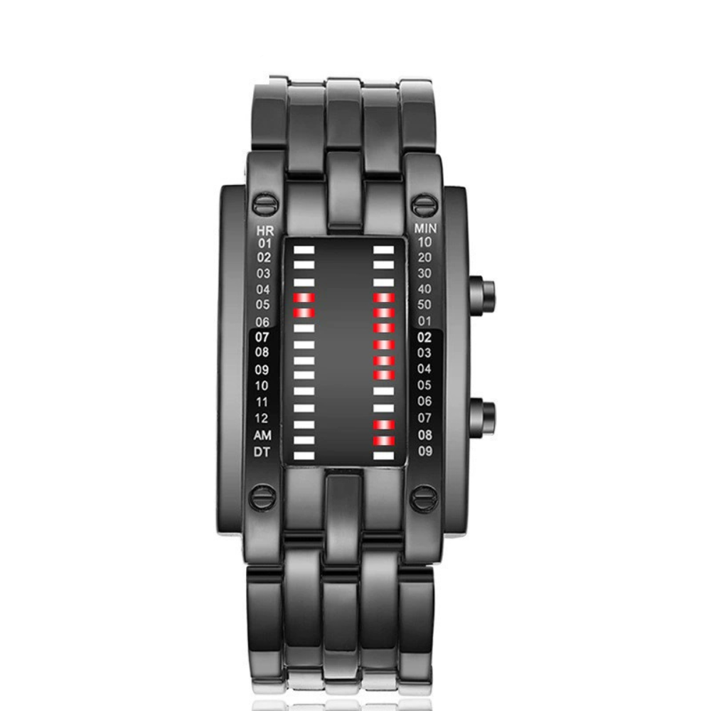 Unisex LED Digital Watch – Luminous Steel Sport Style