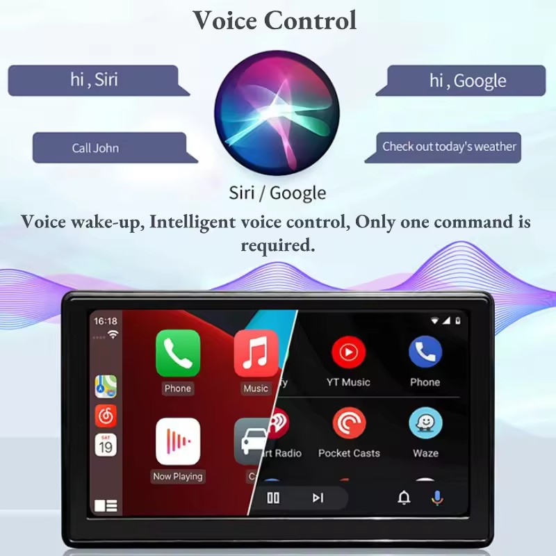 2-in-1 Wireless CarPlay Adapter – Wired-to-Wireless CarPlay & Android Auto AI Box Dongle