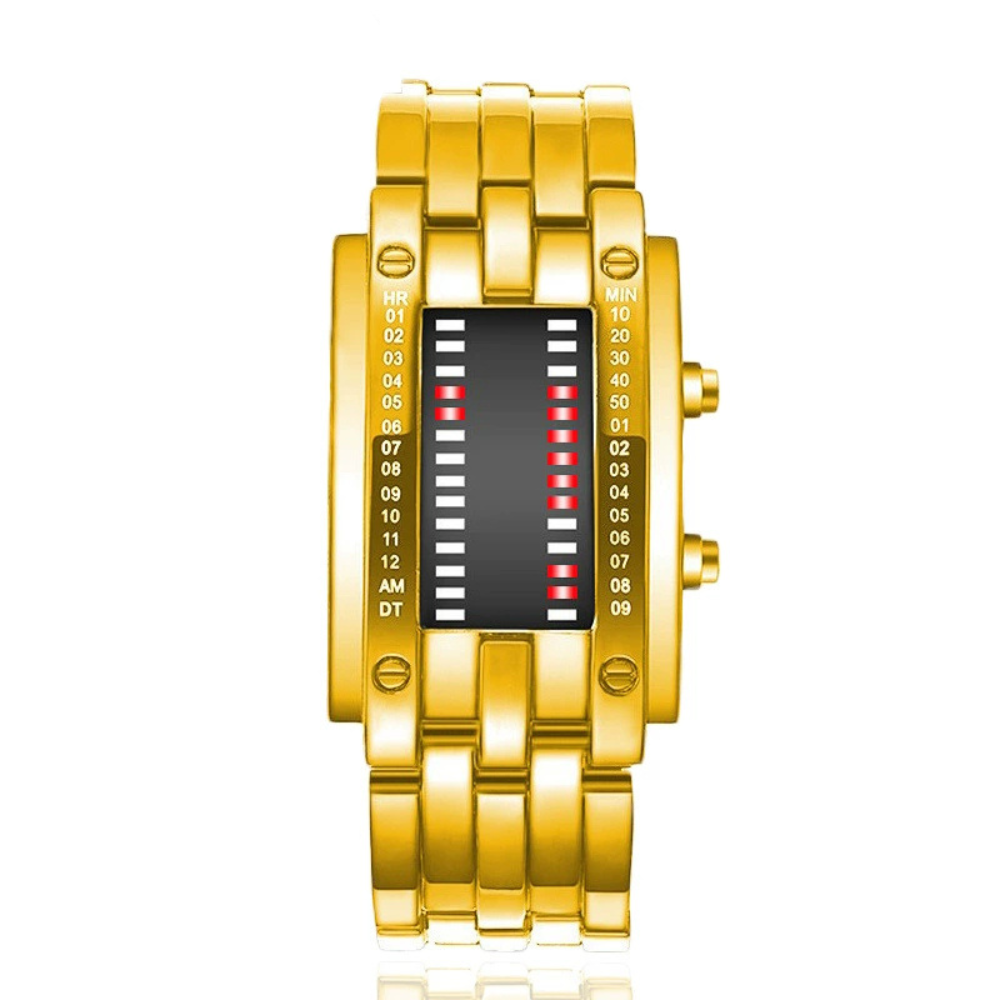 Unisex LED Digital Watch – Luminous Steel Sport Style