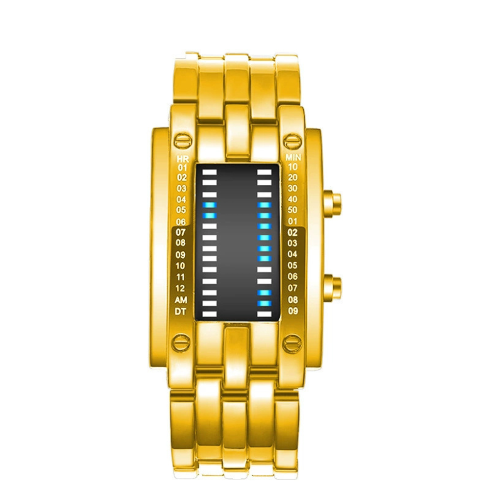 Unisex LED Digital Watch – Luminous Steel Sport Style