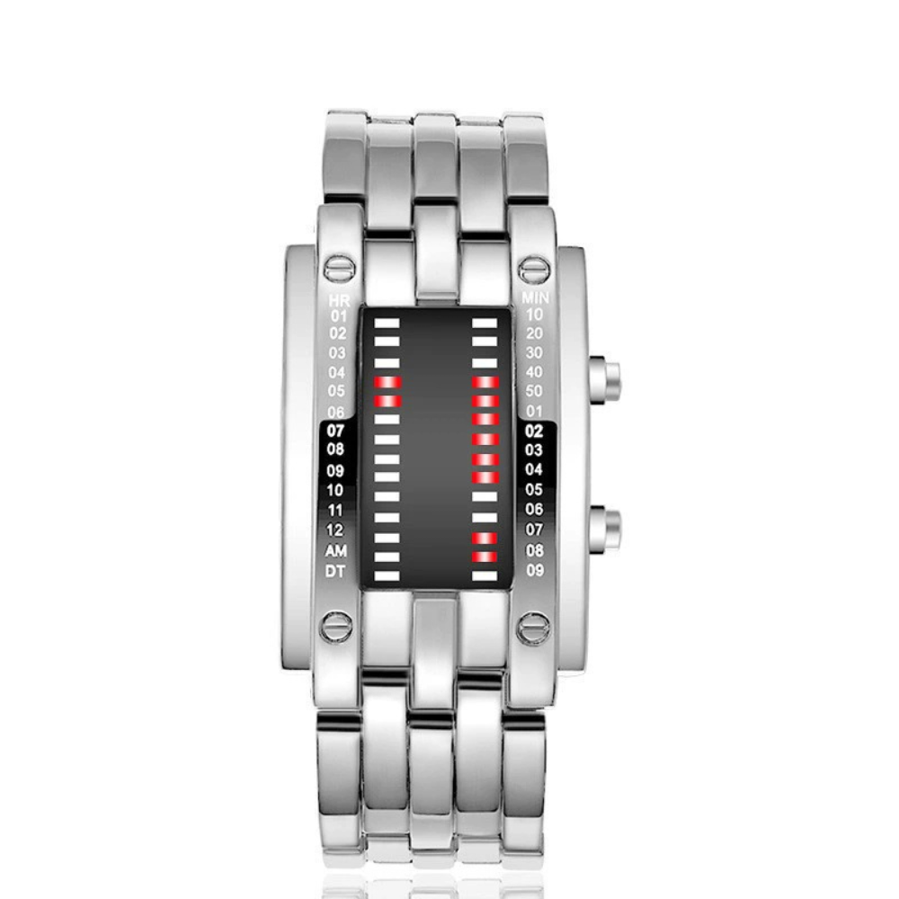 Unisex LED Digital Watch – Luminous Steel Sport Style