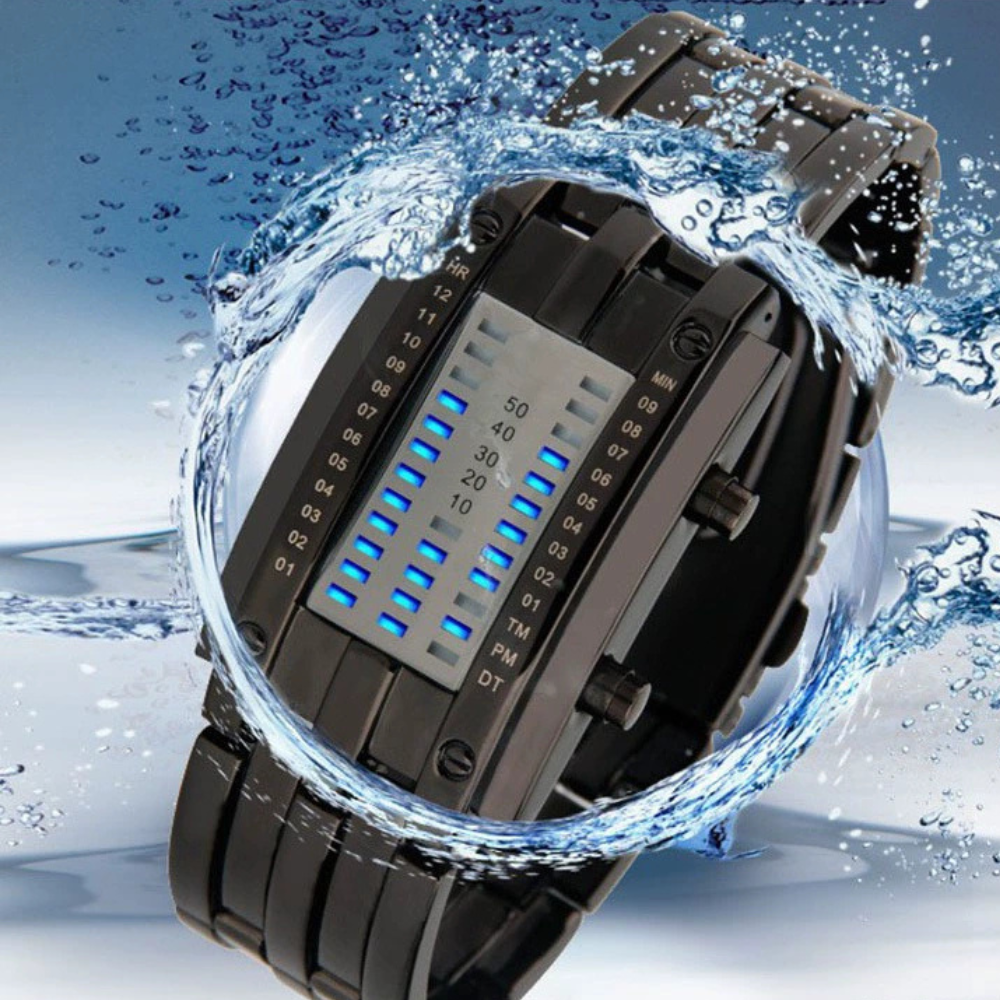 Unisex LED Digital Watch – Luminous Steel Sport Style