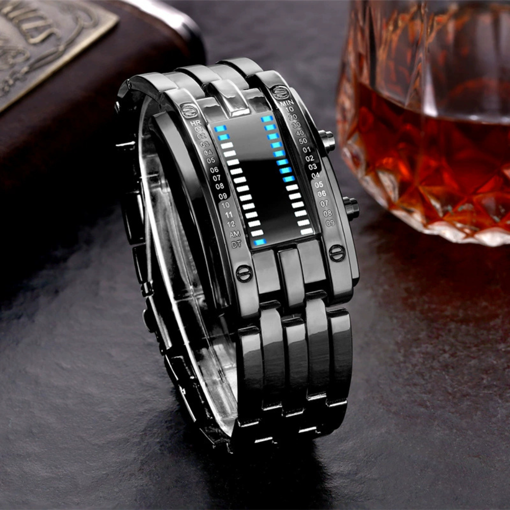 Unisex LED Digital Watch – Luminous Steel Sport Style