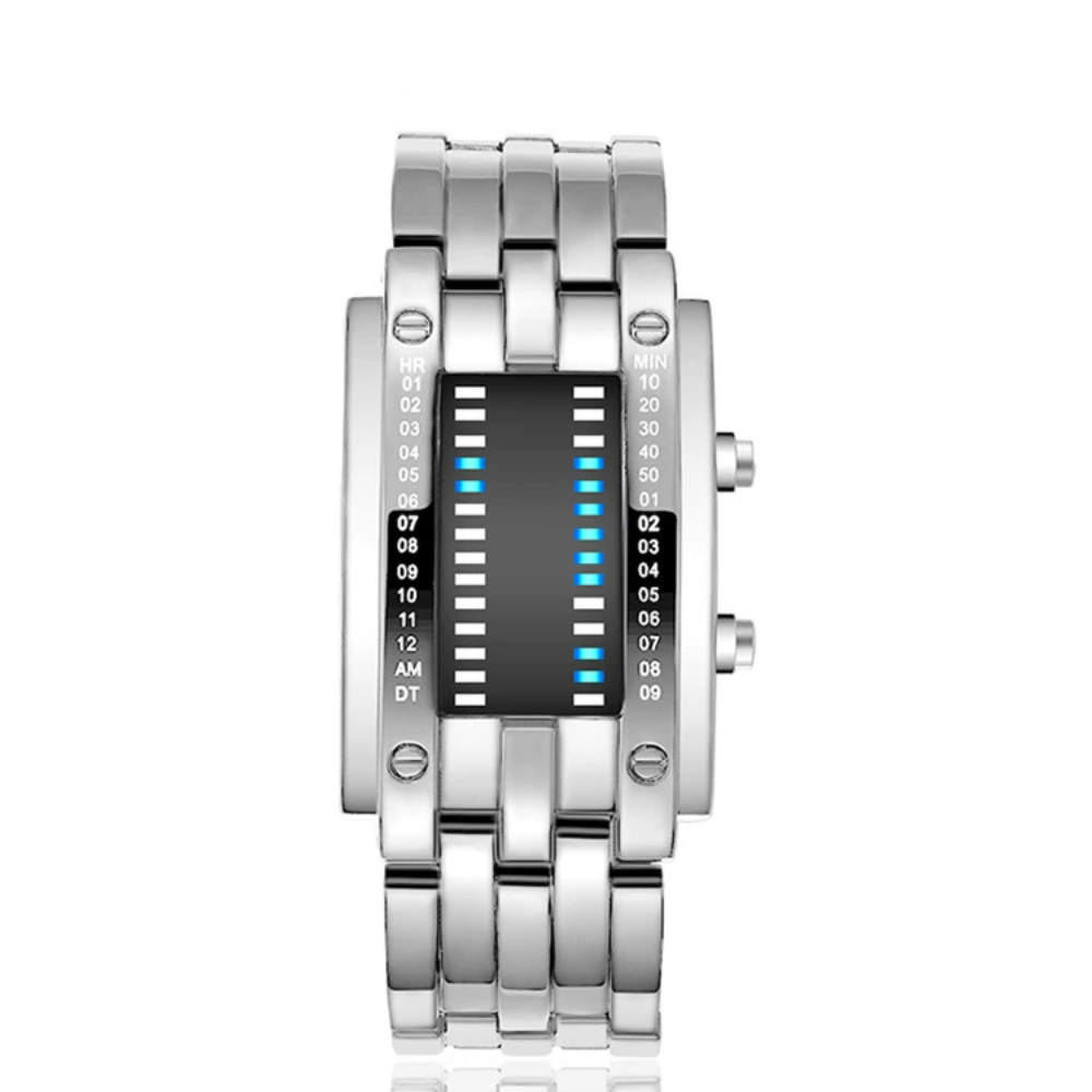 Unisex LED Digital Watch – Luminous Steel Sport Style