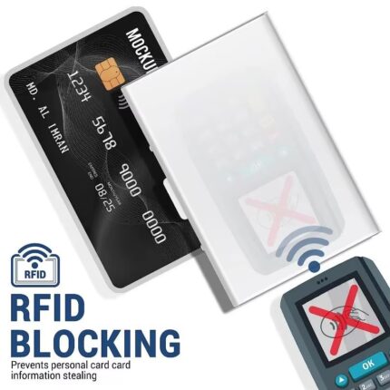 Anti-Theft RFID Blocking Aluminum Card Holder Wallet