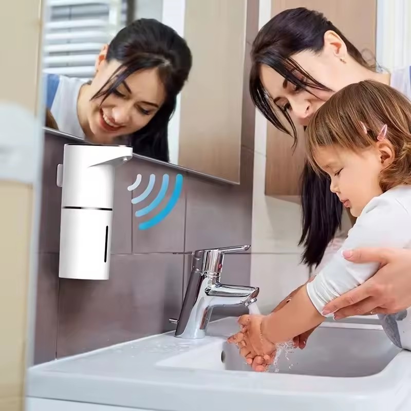 Automatic Sensor Soap & Hand Sanitizer Dispenser – Rechargeable Contact-Free Wall-Mounted Foam Dispenser