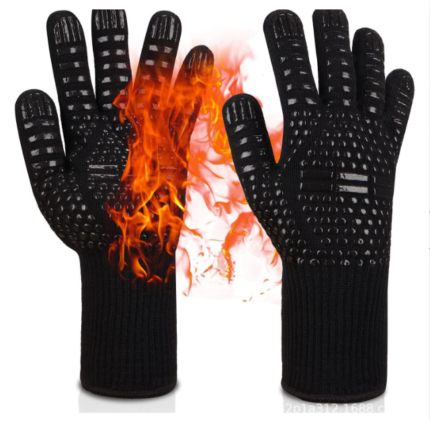 BBQ Grill Gloves – 1472°F Heat Resistant Non-Slip Cooking & Grilling Gloves, 1 Pair