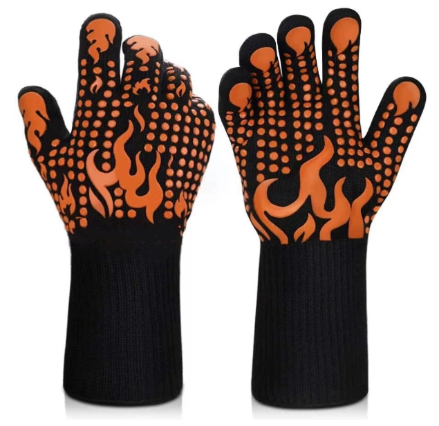BBQ Grill Gloves – 1472°F Heat Resistant Non-Slip Cooking & Grilling Gloves, 1 Pair