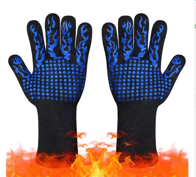 BBQ Grill Gloves – 1472°F Heat Resistant Non-Slip Cooking & Grilling Gloves, 1 Pair