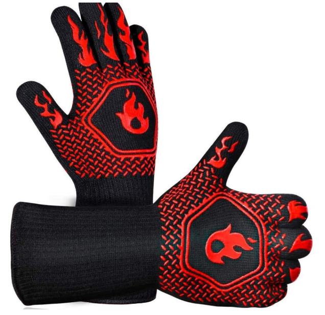 BBQ Grill Gloves – 1472°F Heat Resistant Non-Slip Cooking & Grilling Gloves, 1 Pair