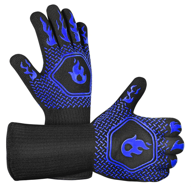 BBQ Grill Gloves – 1472°F Heat Resistant Non-Slip Cooking & Grilling Gloves, 1 Pair