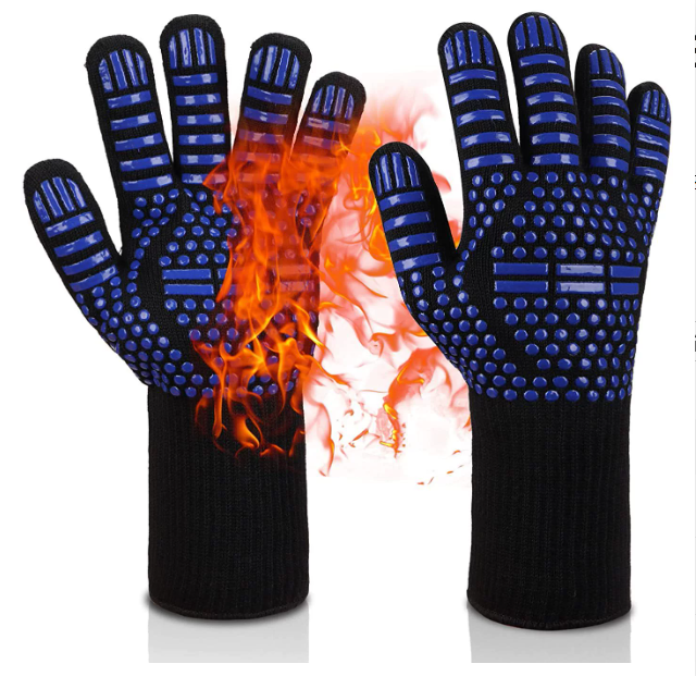 BBQ Grill Gloves – 1472°F Heat Resistant Non-Slip Cooking & Grilling Gloves, 1 Pair