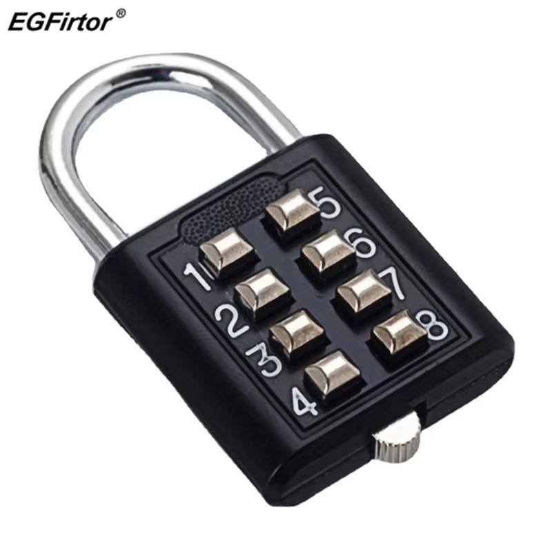 8-Digit Combination Padlock – Zinc Alloy Travel Lock