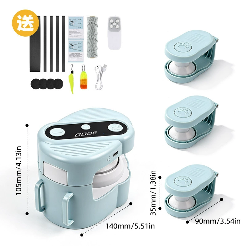 Interactive Automatic Cat Toy – Rechargeable Cat Chaser with Remote Control & Adjustable Speed