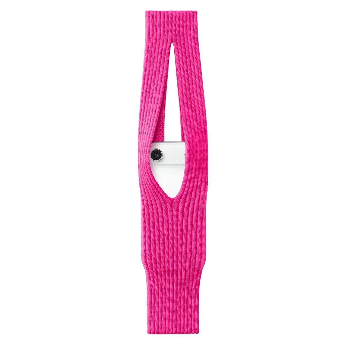 Knit Phone Pocket Crossbody Bag – Stretch Nylon Holder