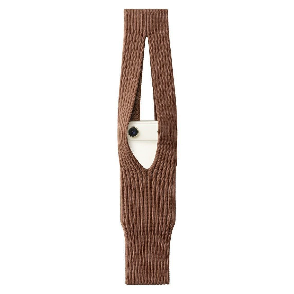 Knit Phone Pocket Crossbody Bag – Stretch Nylon Holder