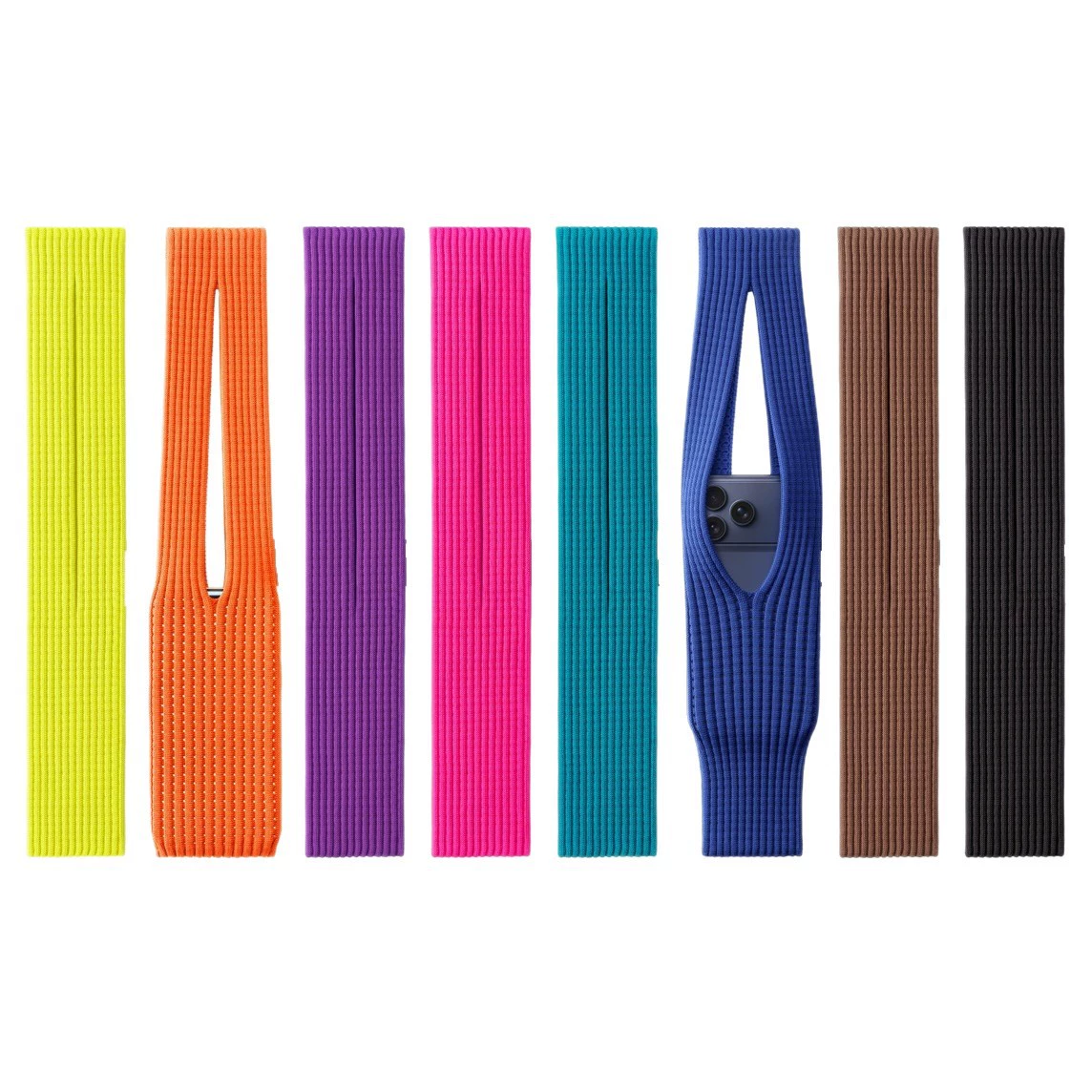 Knit Phone Pocket Crossbody Bag – Stretch Nylon Holder
