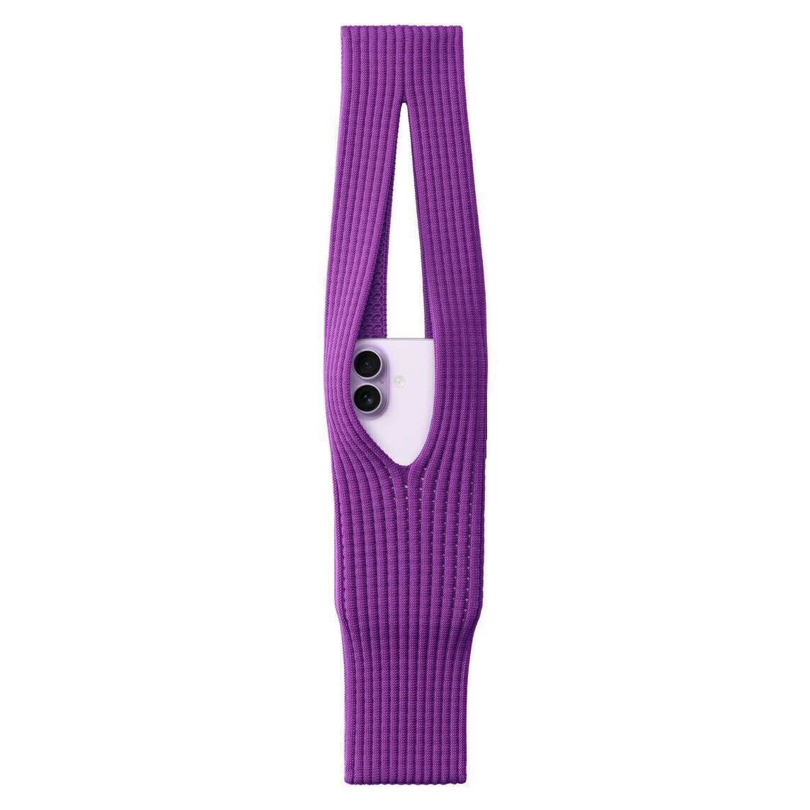 Knit Phone Pocket Crossbody Bag – Stretch Nylon Holder