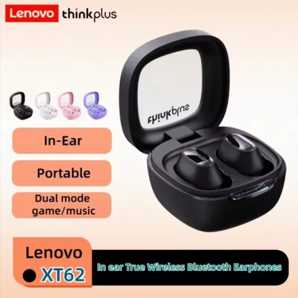 Lenovo XT62 True Wireless Bluetooth Earphones – HiFi Audio Noise-Cancelling In-Ear Earbuds