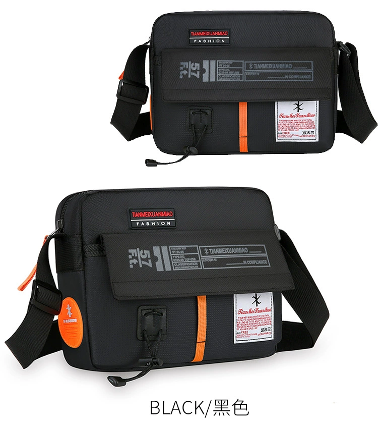 Men's Oxford Waterproof Messenger Crossbody Bag – Business Shoulder Bag with Multiple Compartments