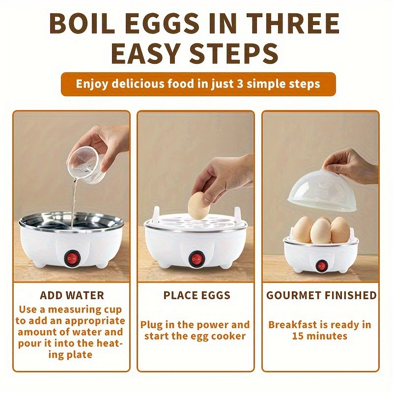 Automatic Electric Egg Cooker Steamer