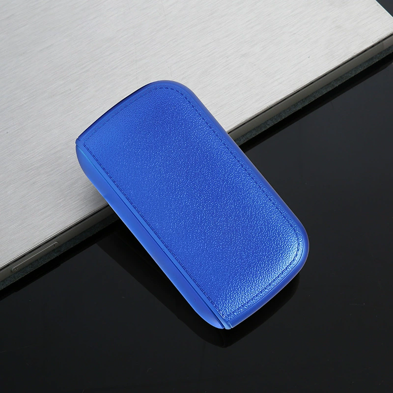 USB Rechargeable Cigarette Case with Electric Lighter – Imitation Leather
