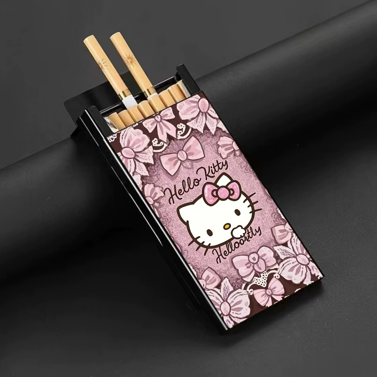 Slim Metal Cigarette Case – Sliding Lid 20-Cigarette Holder