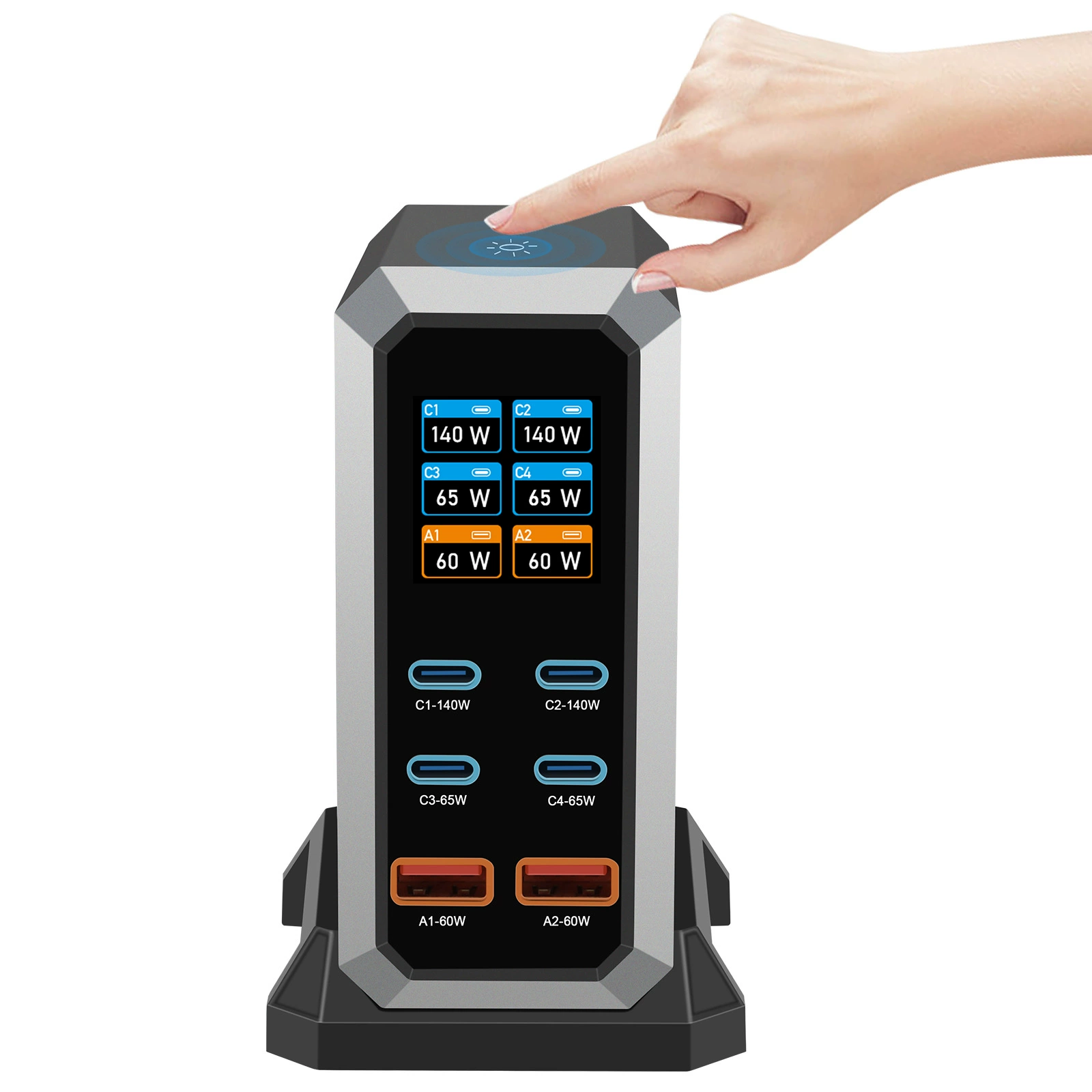 240W USB-C Charging Station – 6-Port Fast Charger