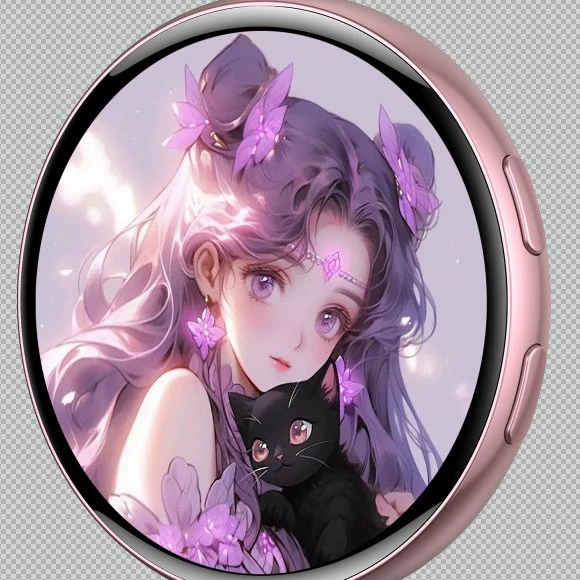 Round Digital Display Badge – Custom Image Electronic Pin