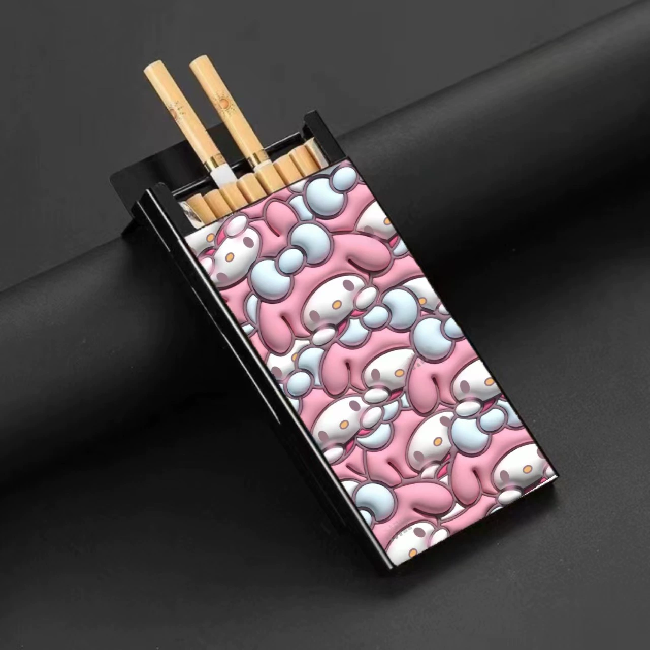 Slim Metal Cigarette Case – Sliding Lid 20-Cigarette Holder