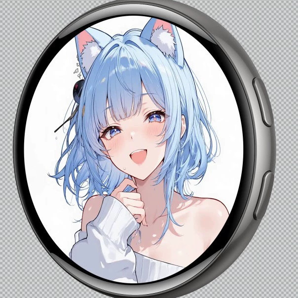 Round Digital Display Badge – Custom Image Electronic Pin