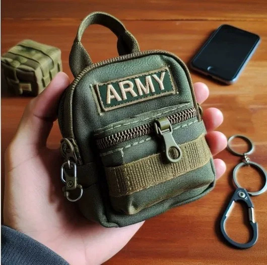 Mini Tactical Keychain Storage Bag