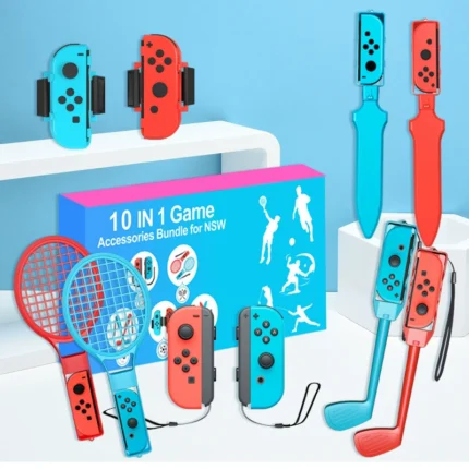 Switch sports motion sensing game accessory, suitable for Switch game sports series kit 10 in 1 sports game set/game gift