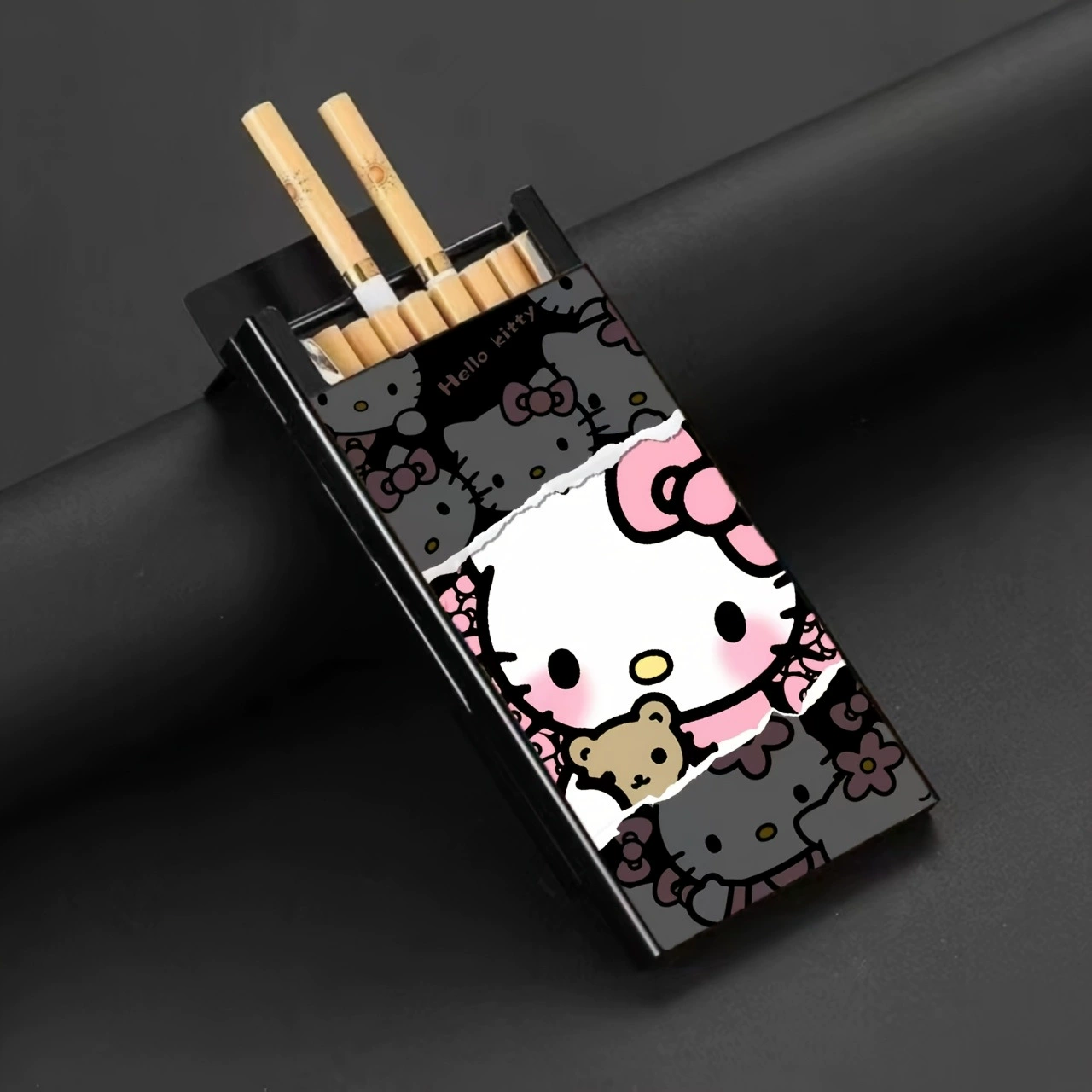 Slim Metal Cigarette Case – Sliding Lid 20-Cigarette Holder