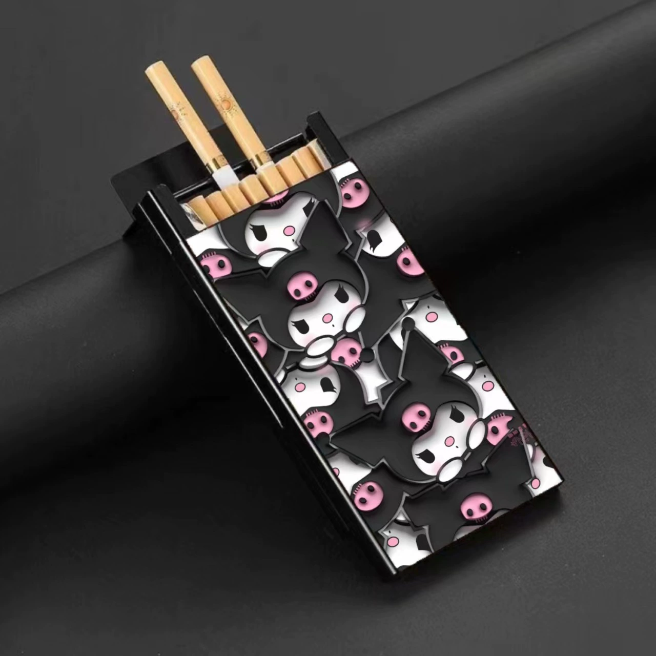 Slim Metal Cigarette Case – Sliding Lid 20-Cigarette Holder