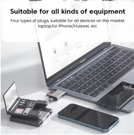 7-in-1 Card Reader Organizer – SD, Micro SD & OTG Adapter