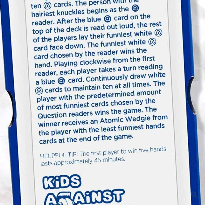 Kids Against Maturity Card Game