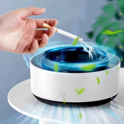 Smart Smokeless Ashtray – Battery-Powered Odor Reducer