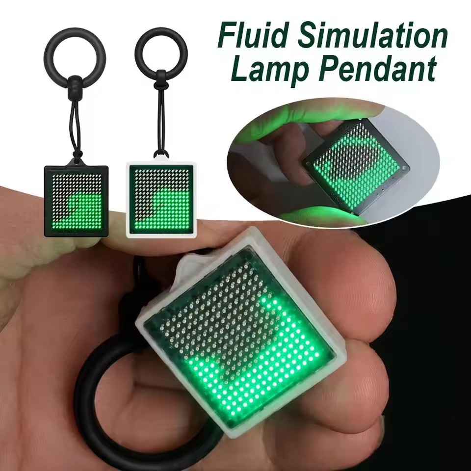 Mini LED Dynamic Fluid Simulation Light Pendant – Cyber Flow Fidget Toy