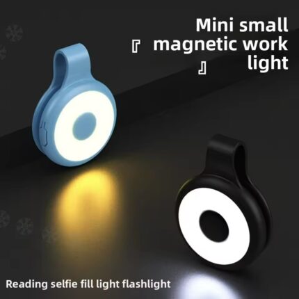 Mini Magnetic LED Work Light – Rechargeable Keychain Flashlight